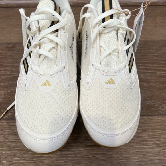 Adidas PureHustle 3 Elite Softball Cleats Womens Size 8 Off White/Gold Metal - Picture 3 of 10